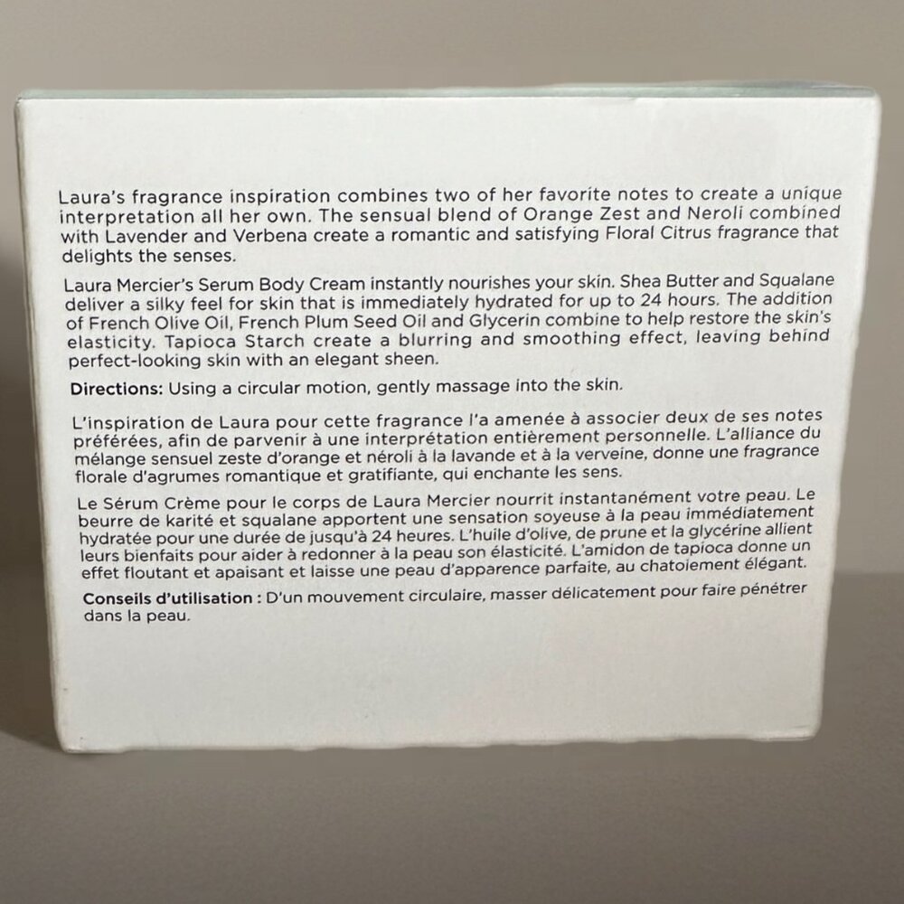 Laura Mercier Neroli Du Sud Serum Body Cream 200mL / 6.5oz - Picture 2 of 6